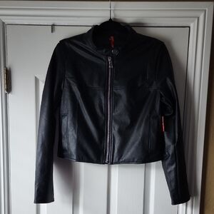 New Spanx Faux Leather Motto Jacket, NWT, Sz. Medium